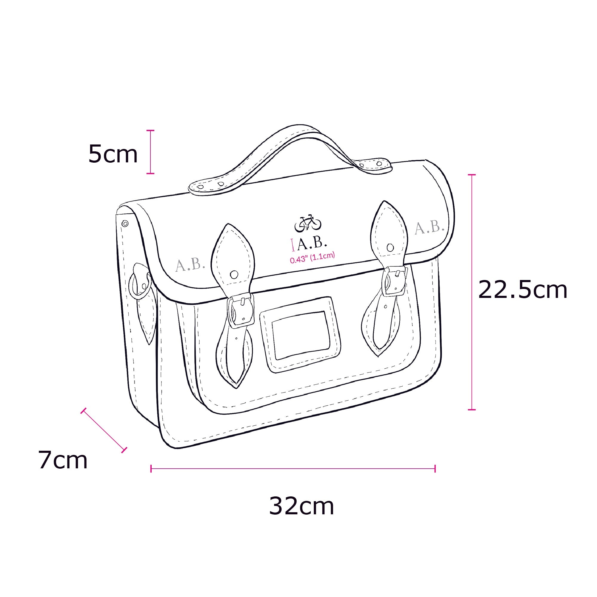 The 13 Inch Batchel - Oxblood - Image 10