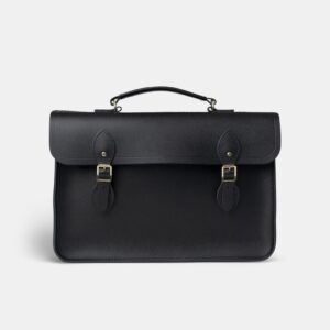 The Briefcase -  Black Saffiano