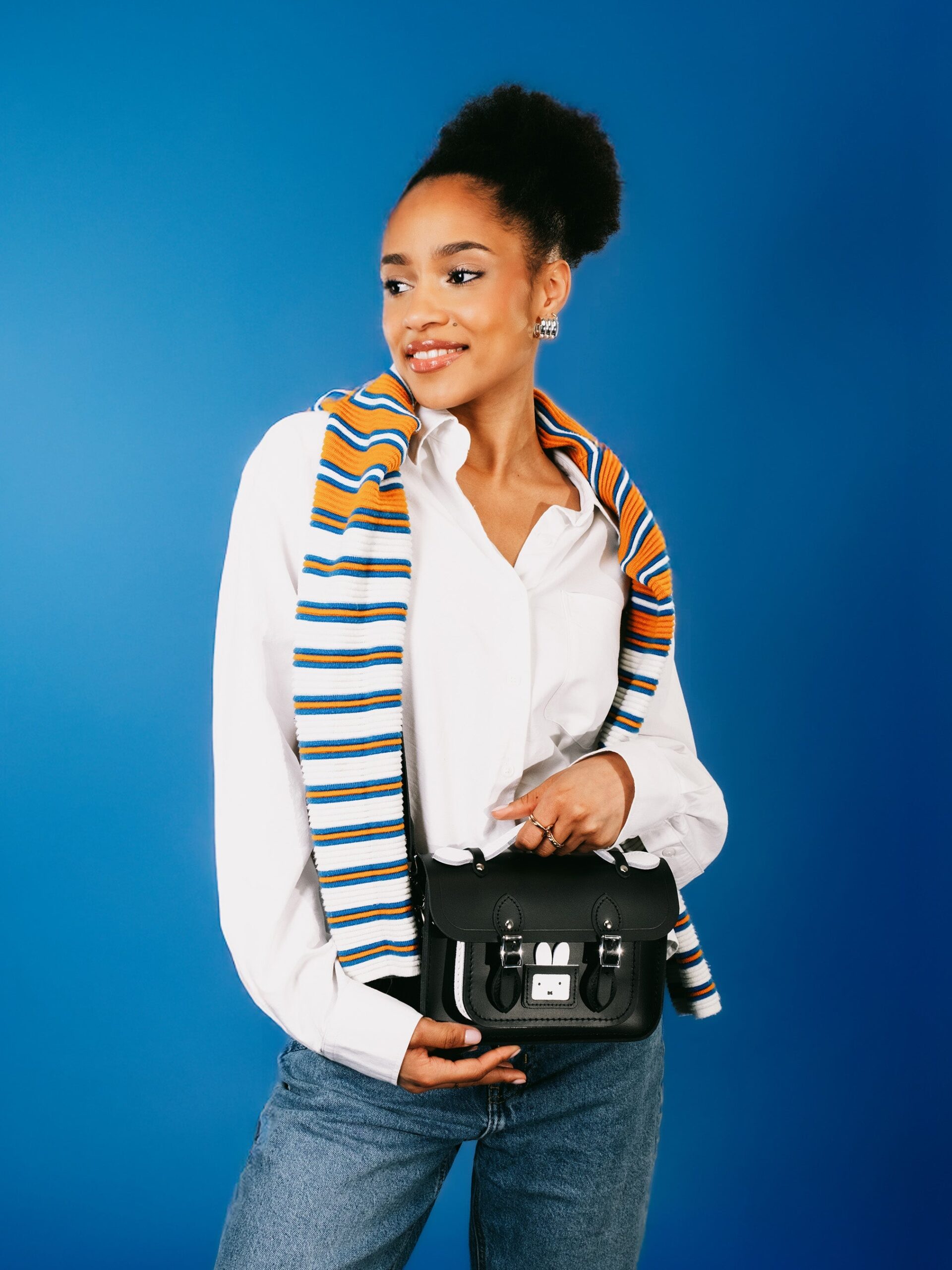 The Peekaboo Miffy Mini Satchel - Black & Brilliant White - Image 2