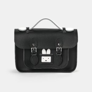The Peekaboo Miffy Mini Satchel - Black & Brilliant White