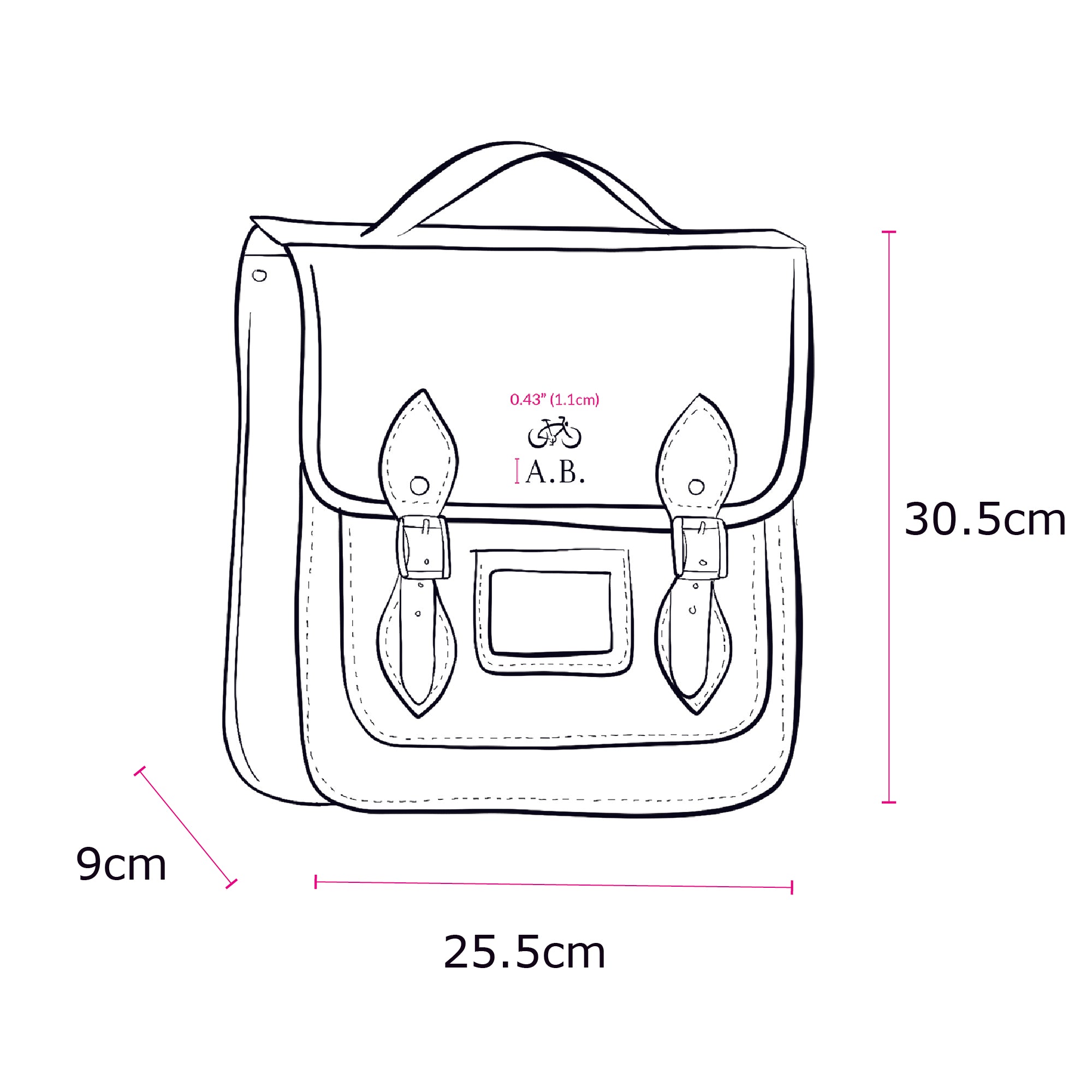 The Small Portrait Backpack - Black - Image 10